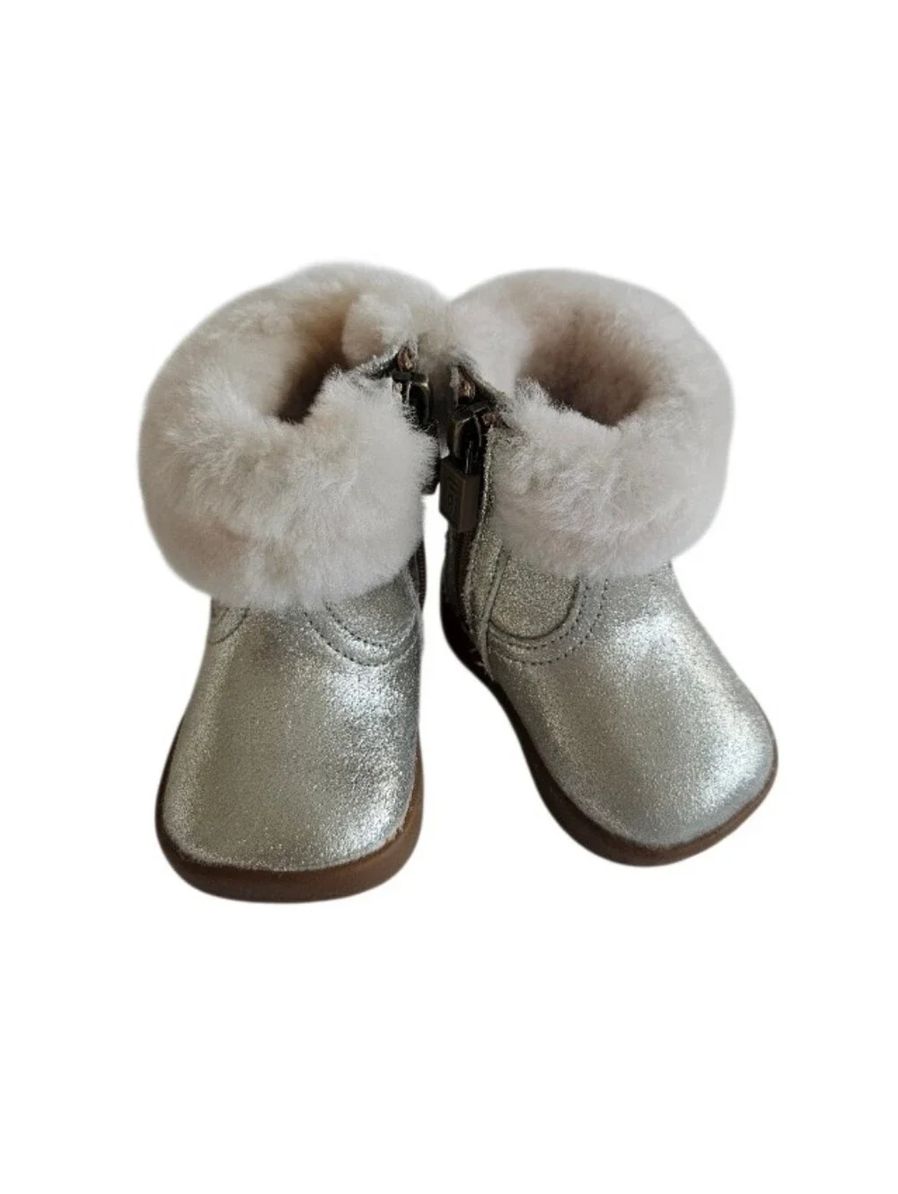 NWOT UGG Baby Jorie II  Metallic Brown Toned Sole Suede Boots